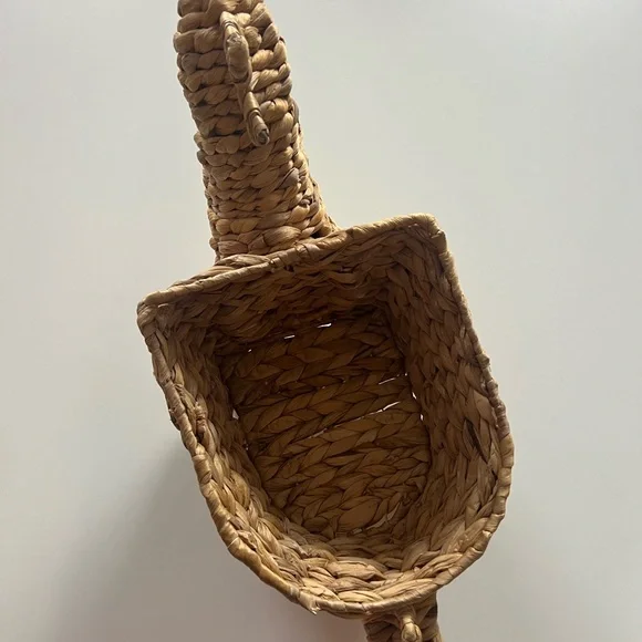 Woven Dinosaur Basket - Nursery Decor of Plant Holder - Picture 3 of 8